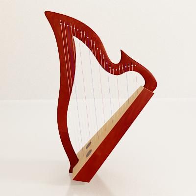 Harp_020 3D - model