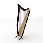 Harp 02 3D - model