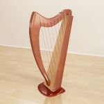 Harp 03 3D - model