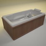 Bathtub Kamry 1 3d-model 1700-900-600