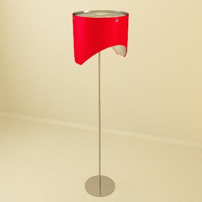 Red modern floor lamp 3D object masiero 02 160x36