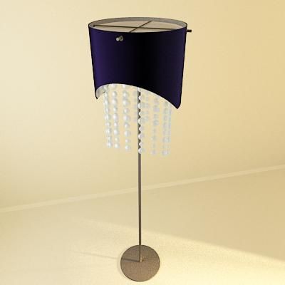 Italian floor lamp 3D object masiero 05 160x36