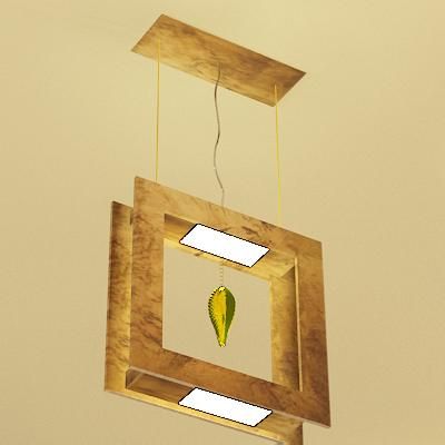 Italian chandelier 3D model masiero 14