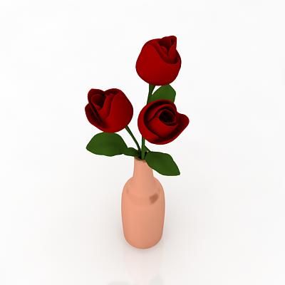 Rose1 3D - model