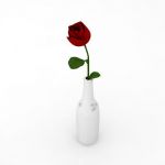 Rose 3D - model