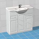 Contemporary sink with a drawer 3D model sink06