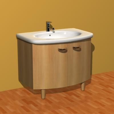 Sink in the Art Nouveau style 3D object sink34