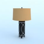 Lamp in the ethnic style 3D - model viscontilamp-black